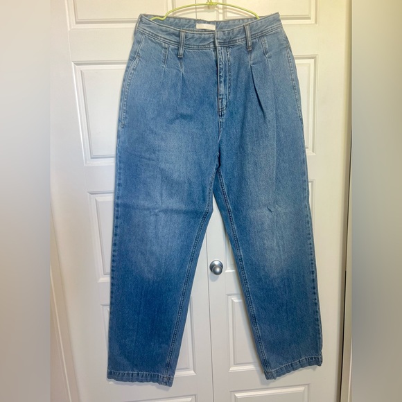 River Island Blue High Waisted Straight Jeans - Picture 5 of 6